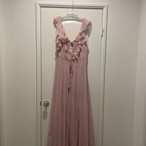 Windsor Blush Ruffle Maxi Dress